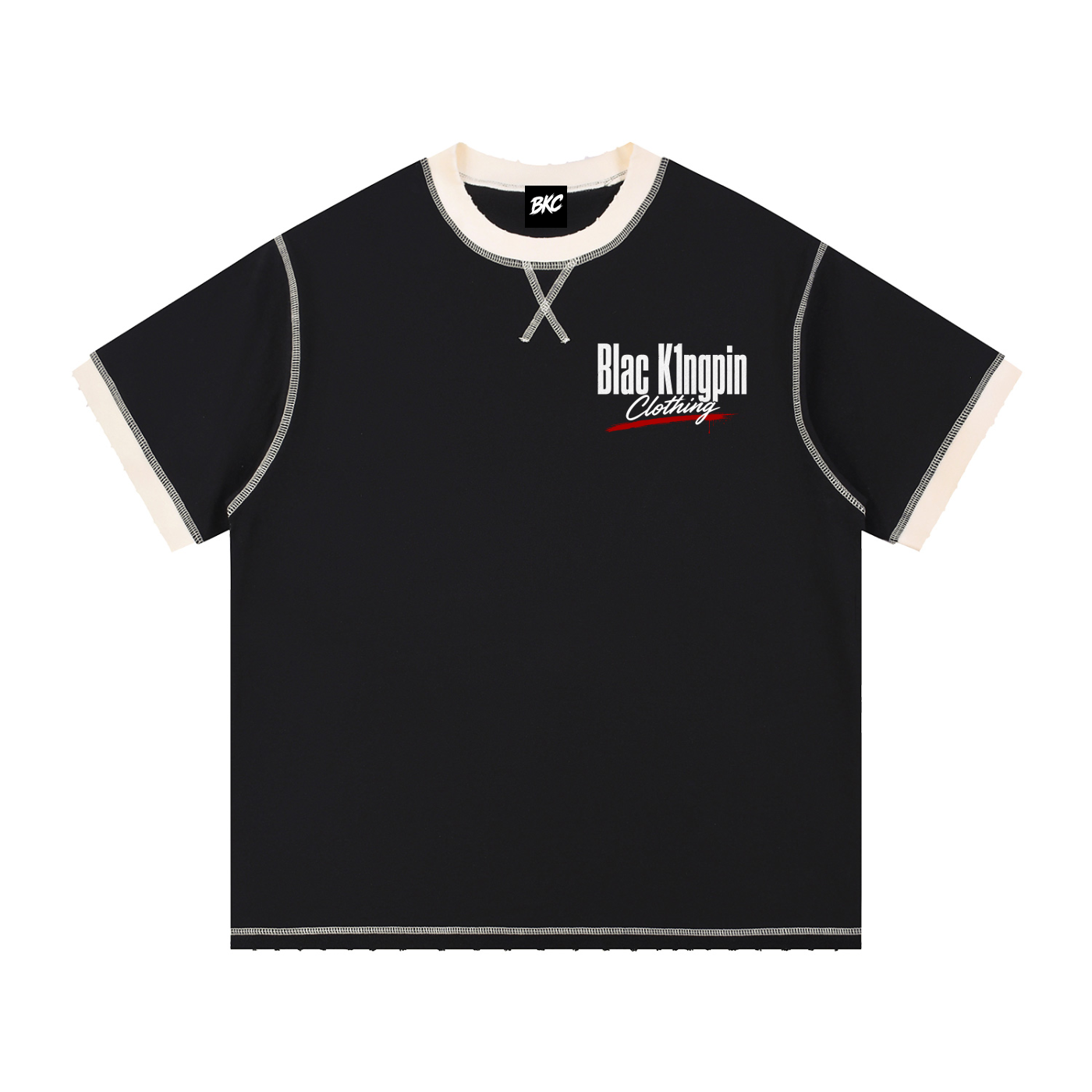 Contrast-Stitched Cotton T-Shirt