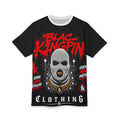 Skull Ski Mask Gold Chain Graphic Tee | Cut & Sew Tee