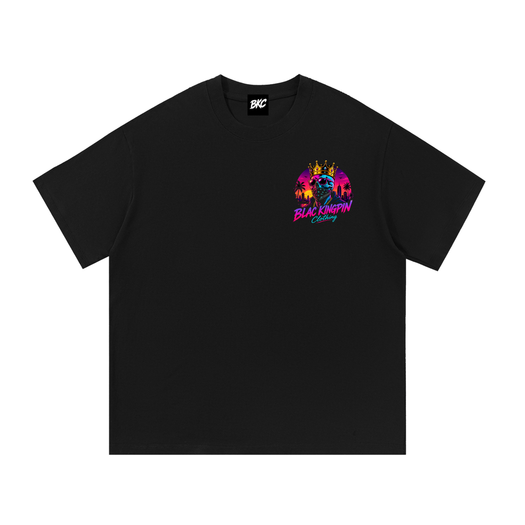 Blac K1ngpin Neon Nights Retro Tee