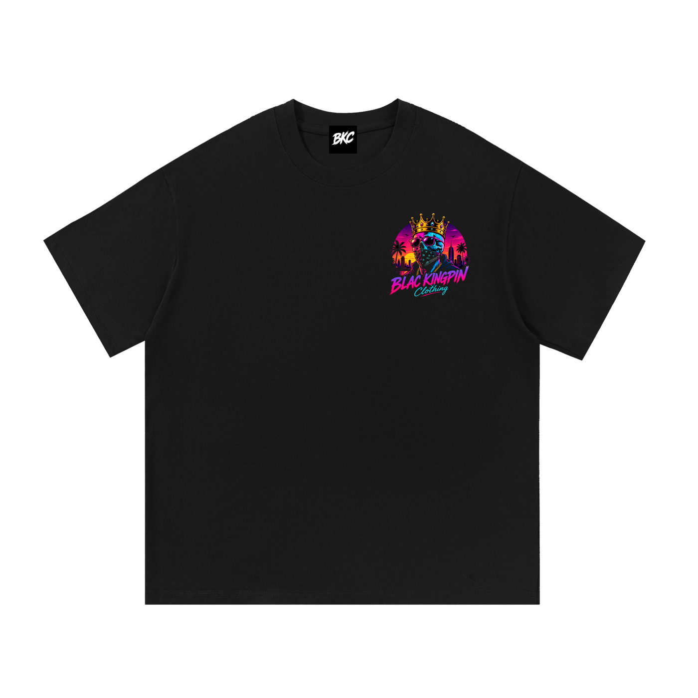 Blac K1ngpin Neon Nights Retro Tee