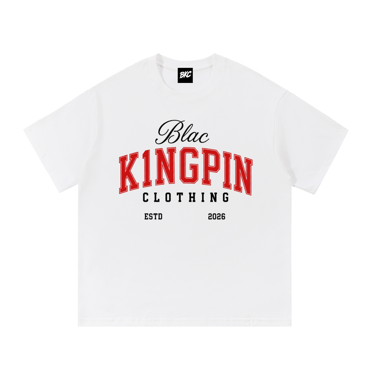 BLAC K1NGPIN Collegiate Varsity Tee