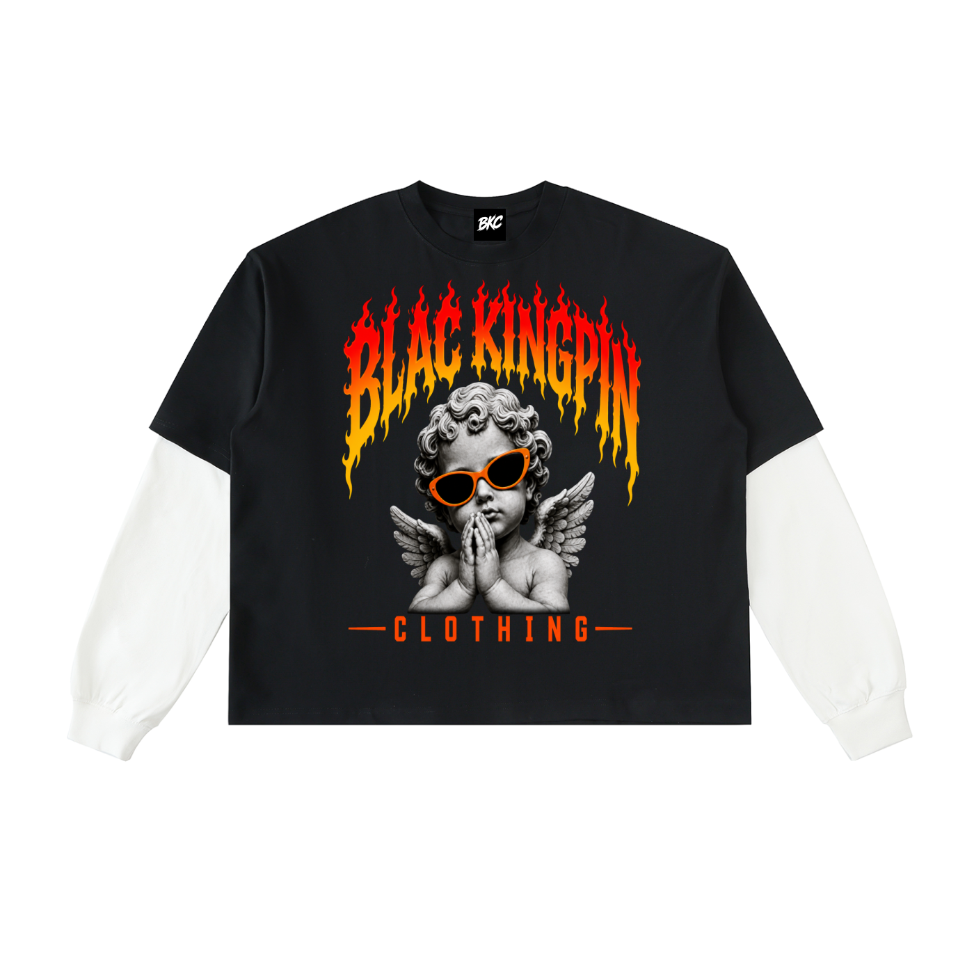 BKC Layered Contrast Sleeve T-Shirt