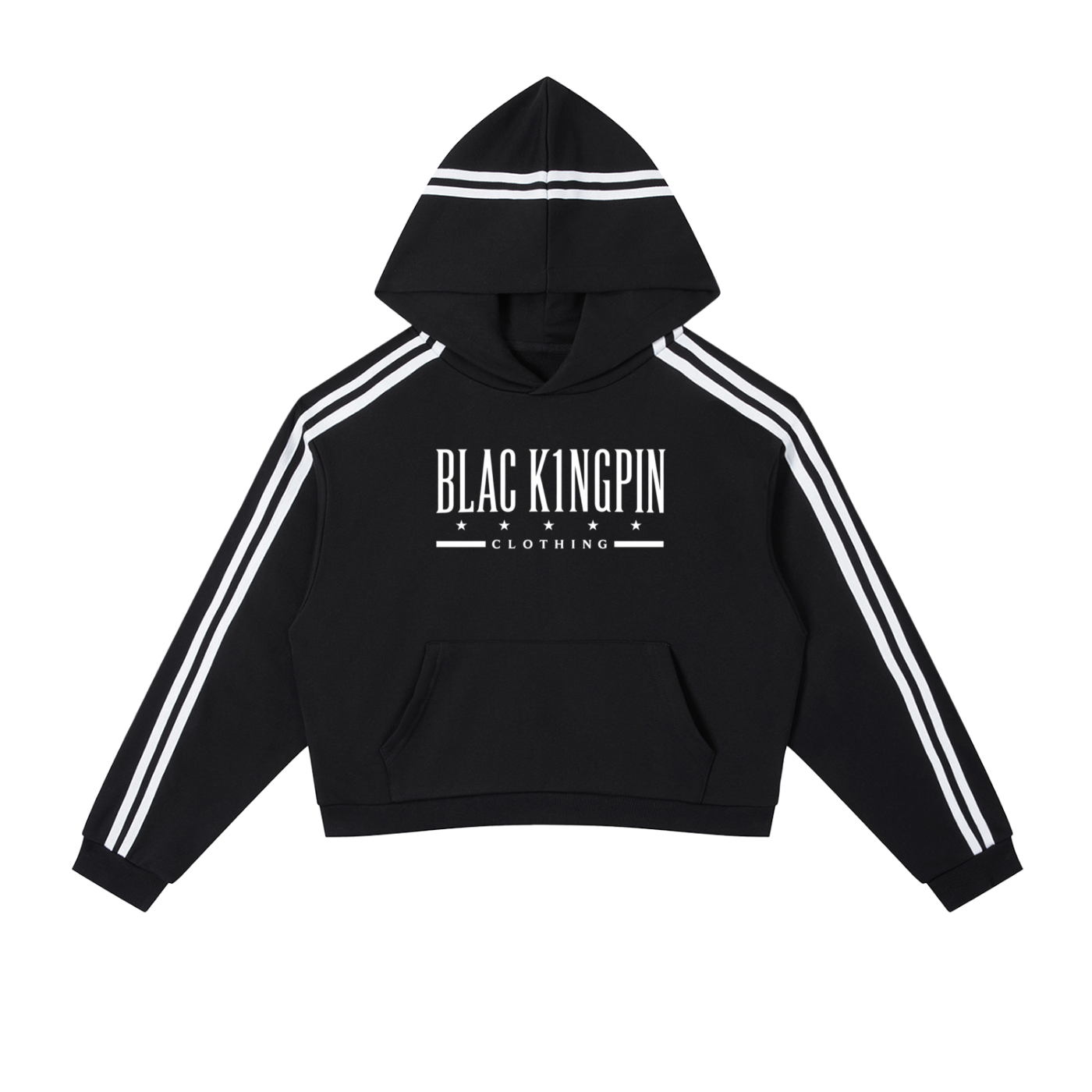 Blac K1ngpin Signature Stripe Hoodie