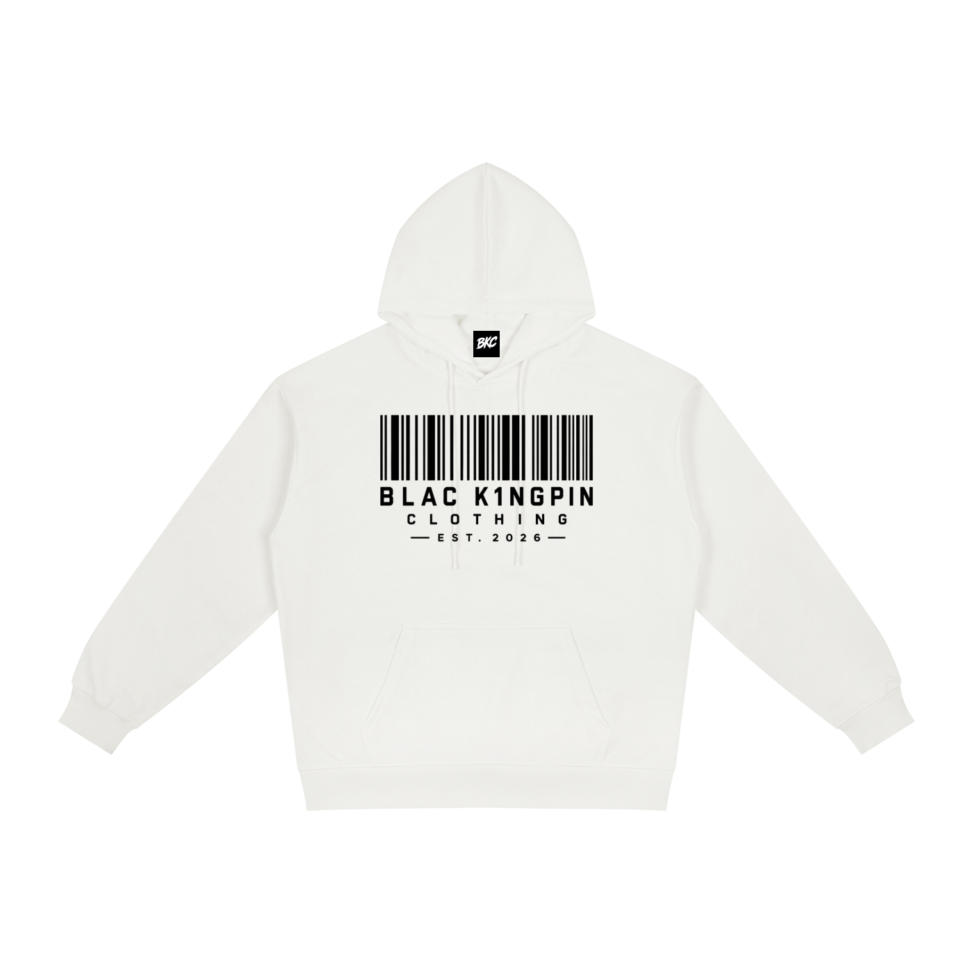 Blac K1ngpin Barcode Hoodie