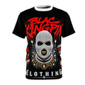 Skull Ski Mask Gold Chain Graphic Tee | Cut & Sew Tee