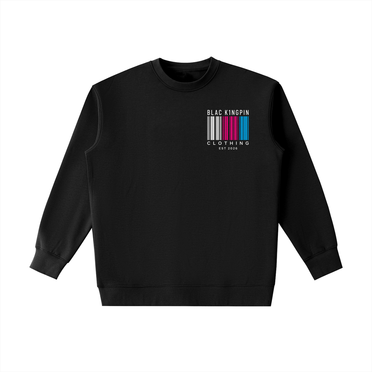 Blac K1ngpin Barcode Sweatshirt