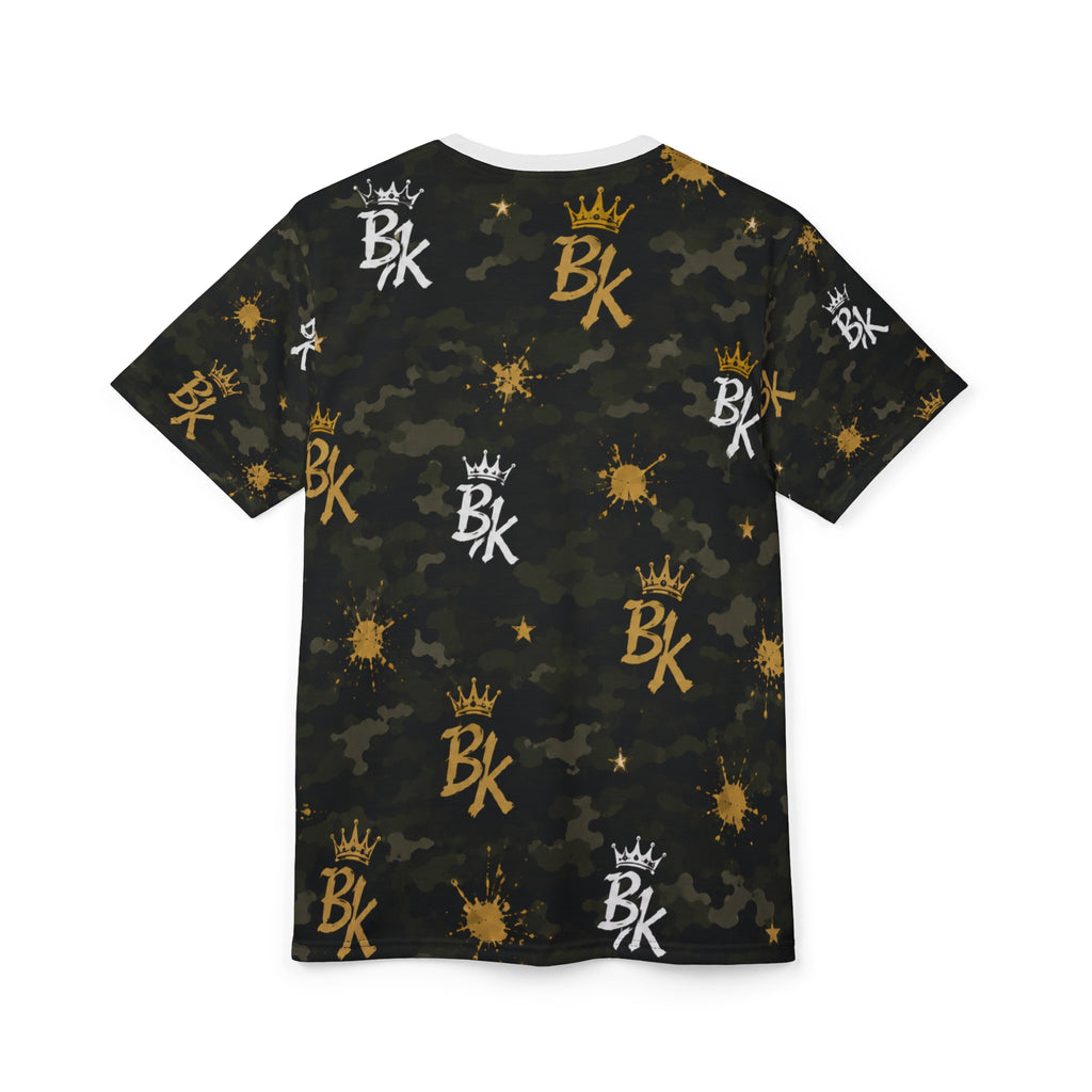 BK Crown Logo Camo Tee | All-Over Print Graphic Shirt