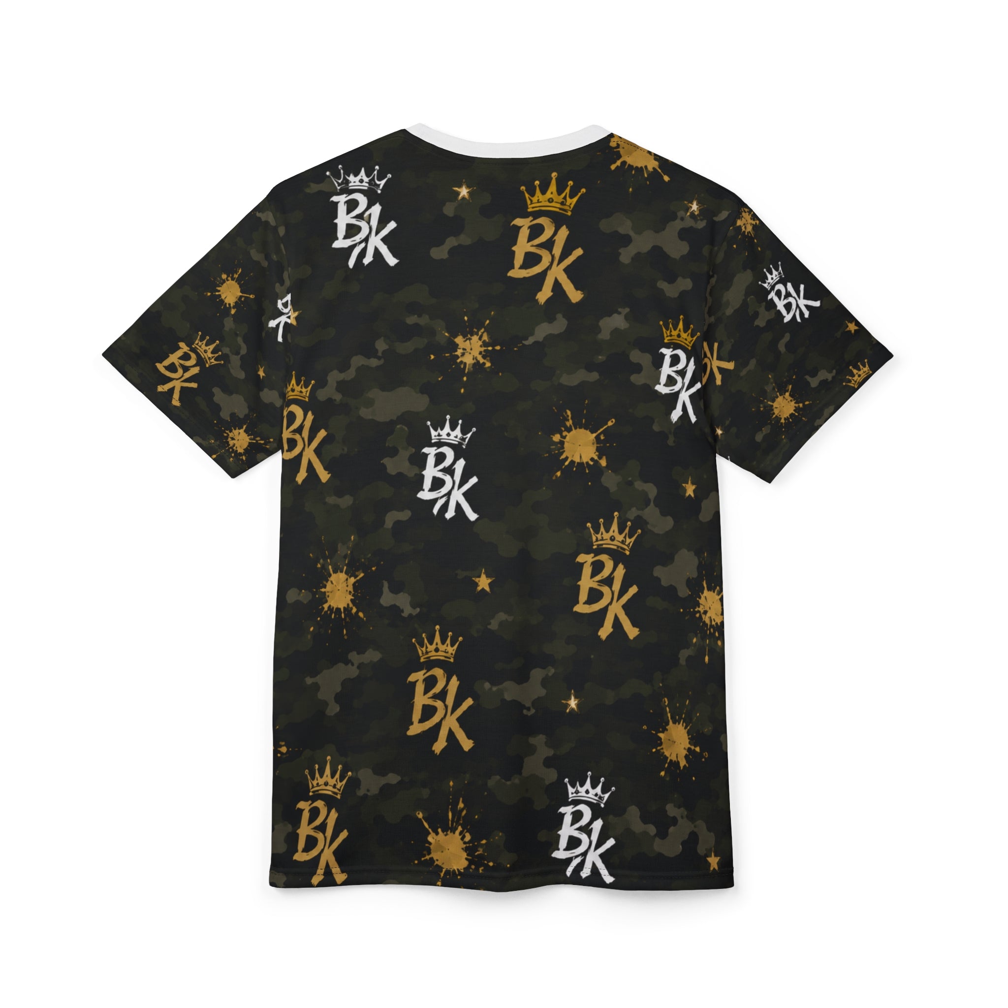 BK Crown Logo Camo Tee | All-Over Print Graphic Shirt
