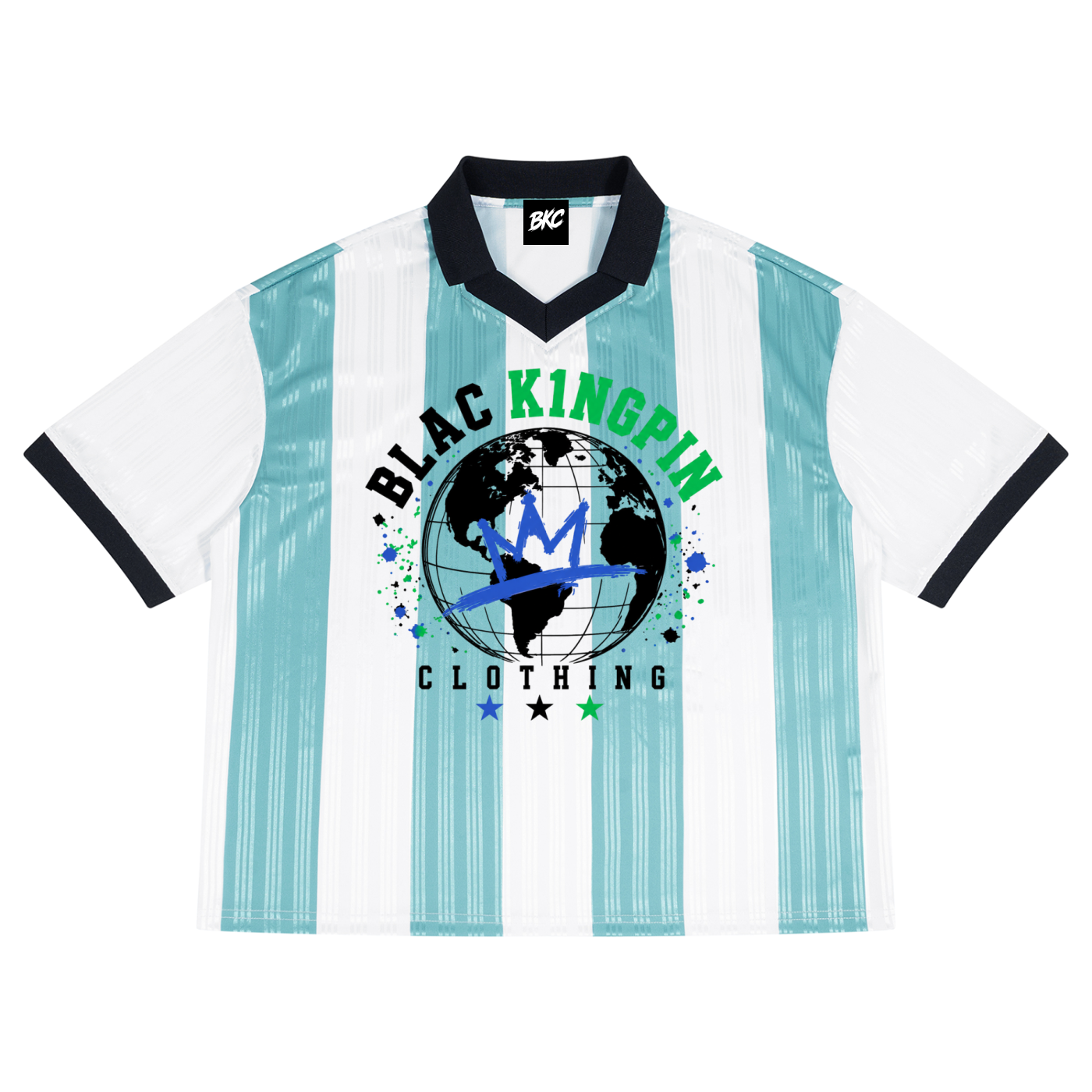 Blac K1ngpin Worldwide Graphic Polo Jersey