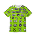 Black Kingpin Logo Pattern Tee | All-Over Print Shirt