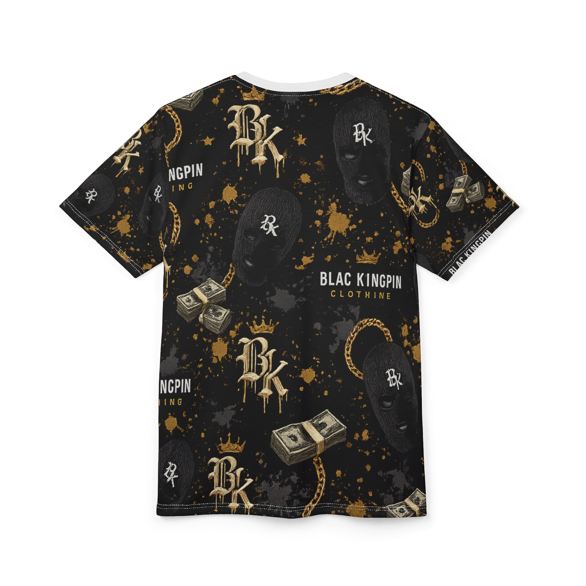 BK Crown Money Pattern Tee | All-Over Print Streetwear