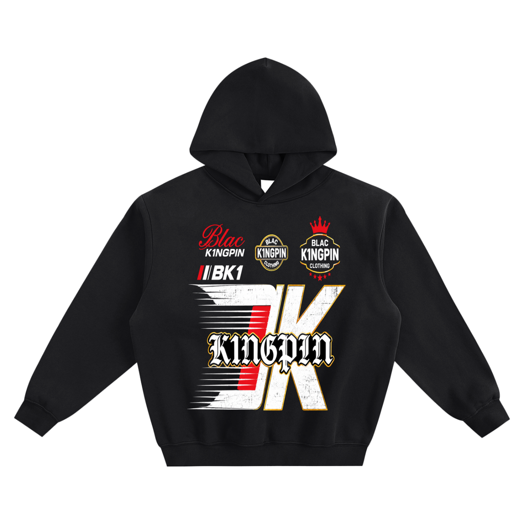 Blac K1ngpin BK Signature K Graphic Pullover Hoodie