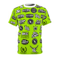 Black Kingpin Logo Pattern Tee | All-Over Print Shirt