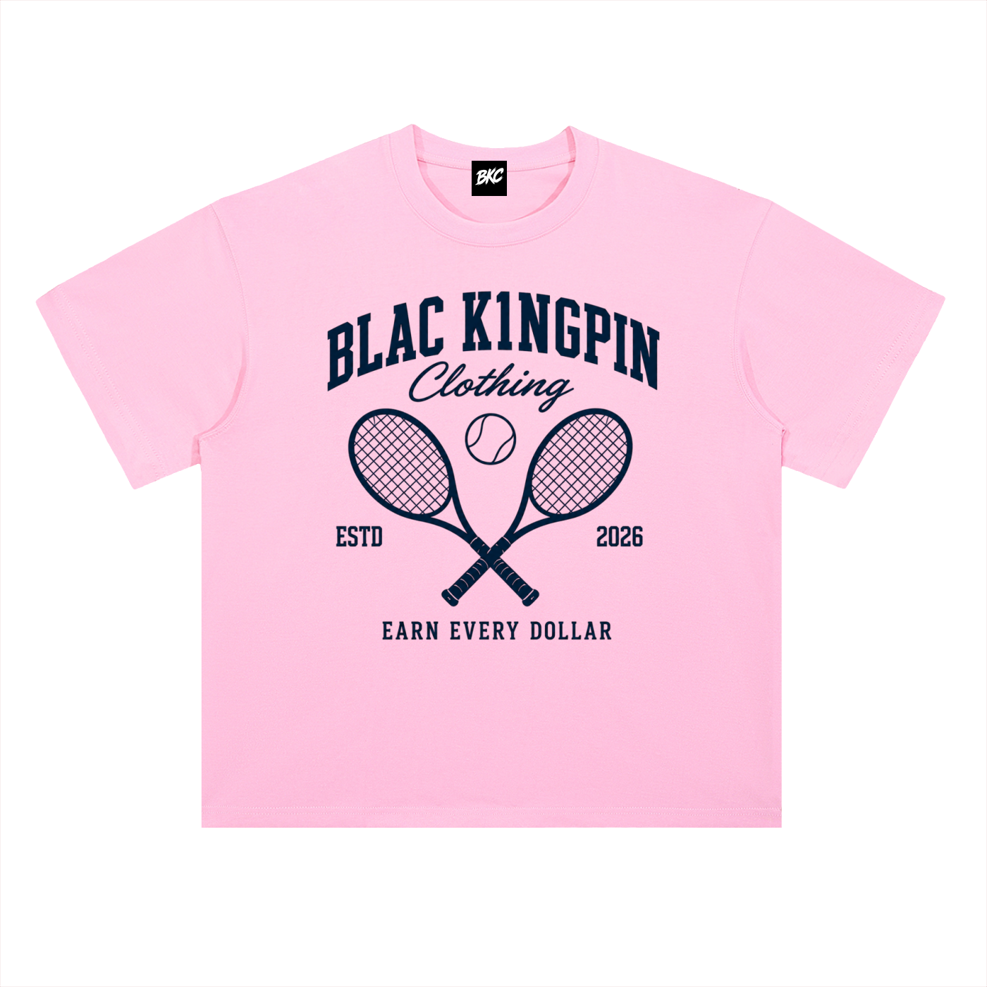 Blac K1ngpin Tennis Society Set (Pink / Navy)