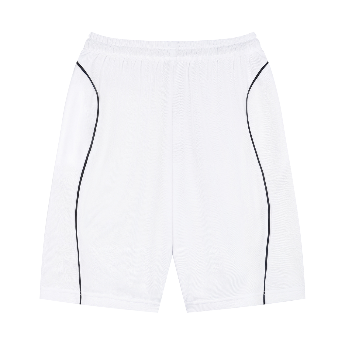 Unisex Piping Drawstring Shorts