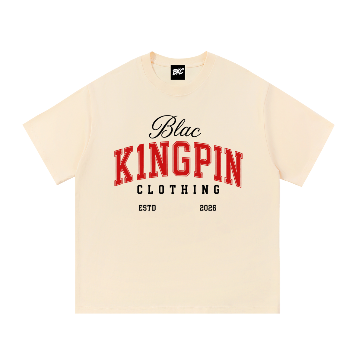 BLAC K1NGPIN Collegiate Varsity Tee