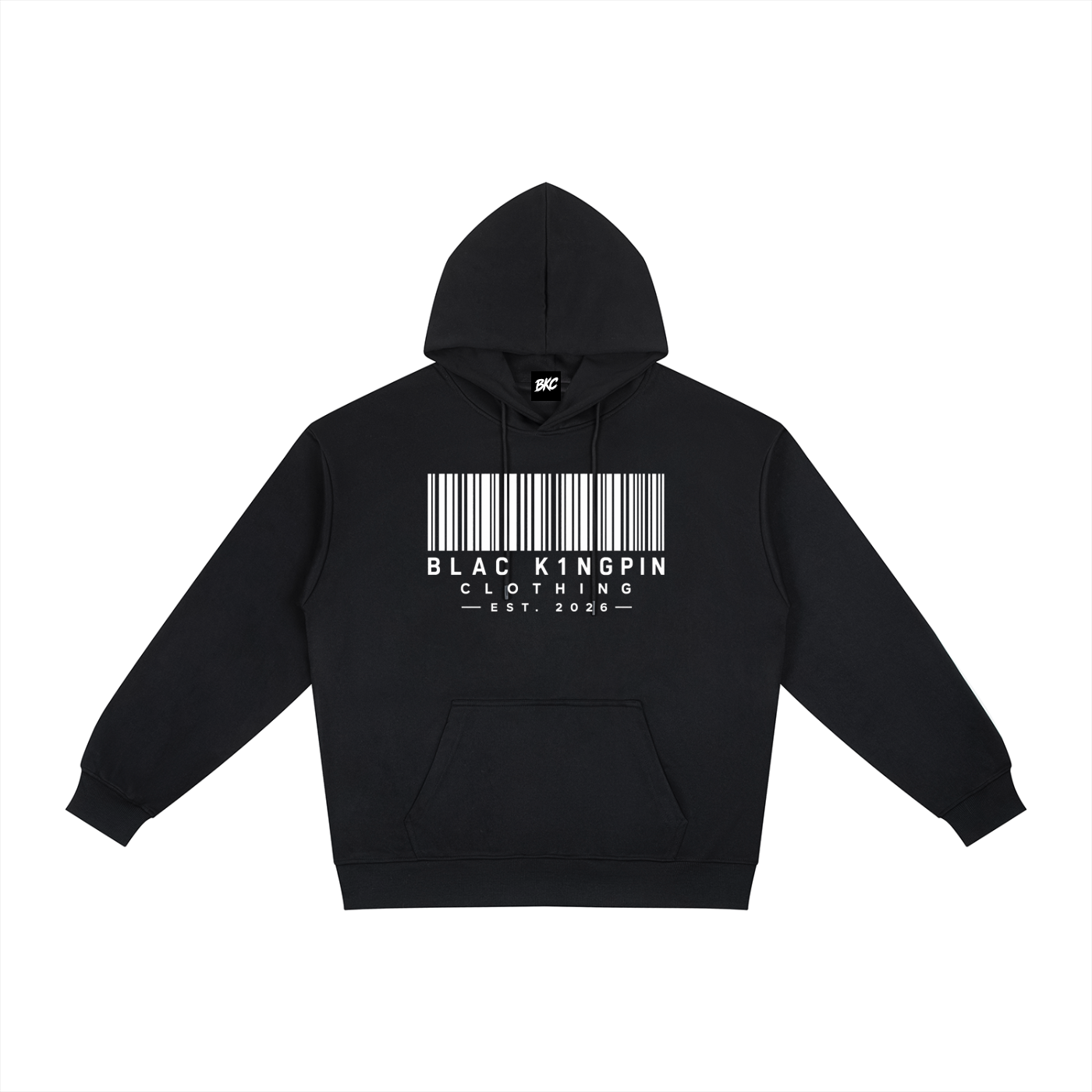 Blac K1ngpin Barcode Hoodie