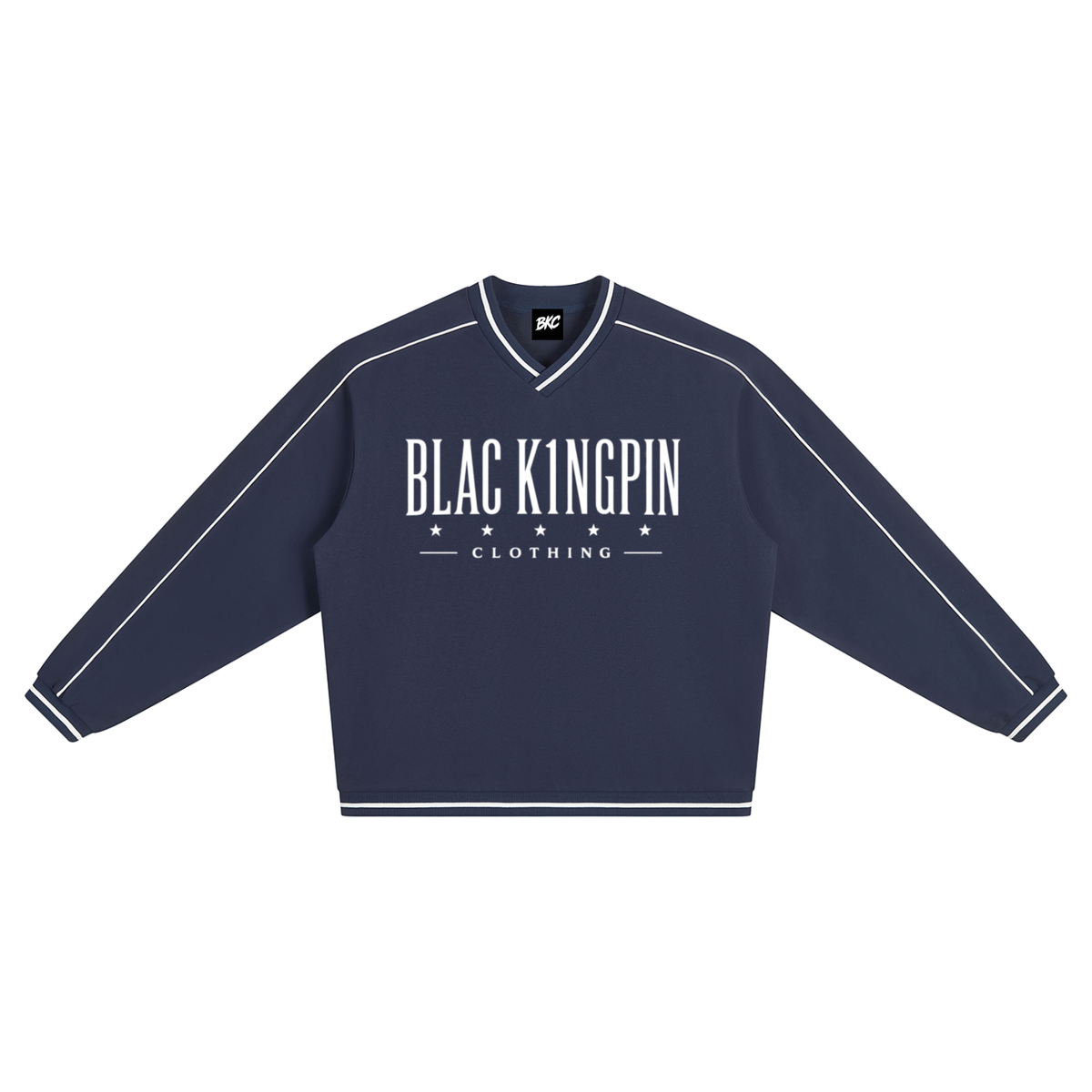 Blac K1ngpin V-Neck Sweatshirt