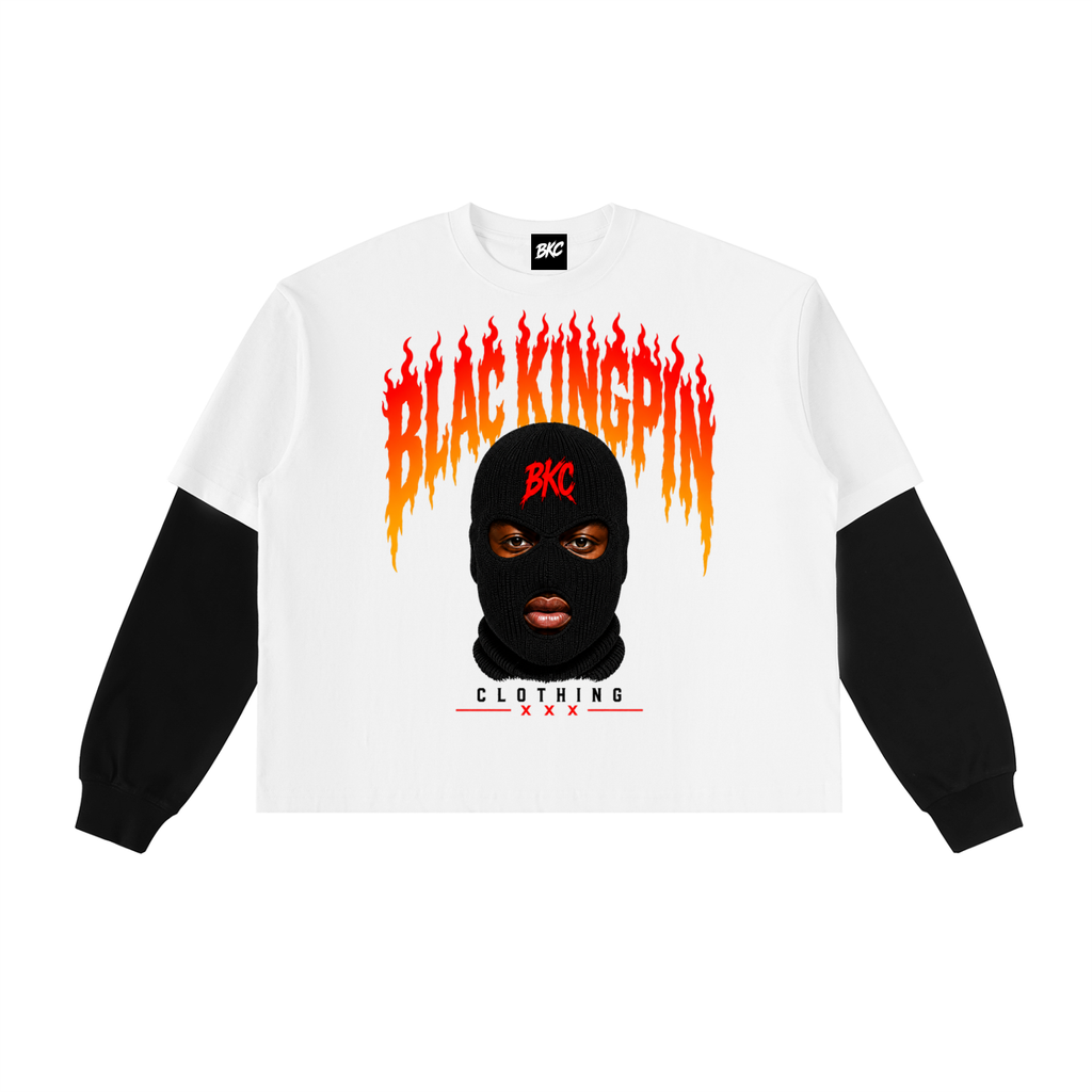 BKC Layered Contrast Sleeve T-Shirt
